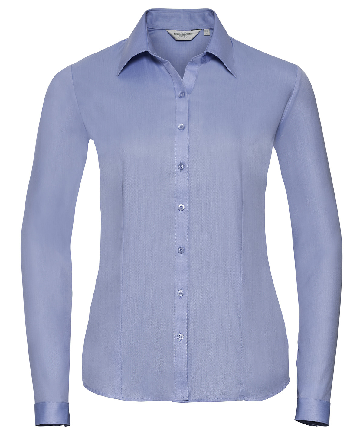 Women's long sleeve herringbone shirt